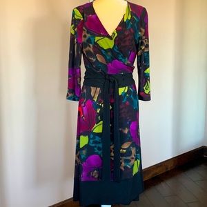 Jones New York Wrap Dress Size 12 EUC